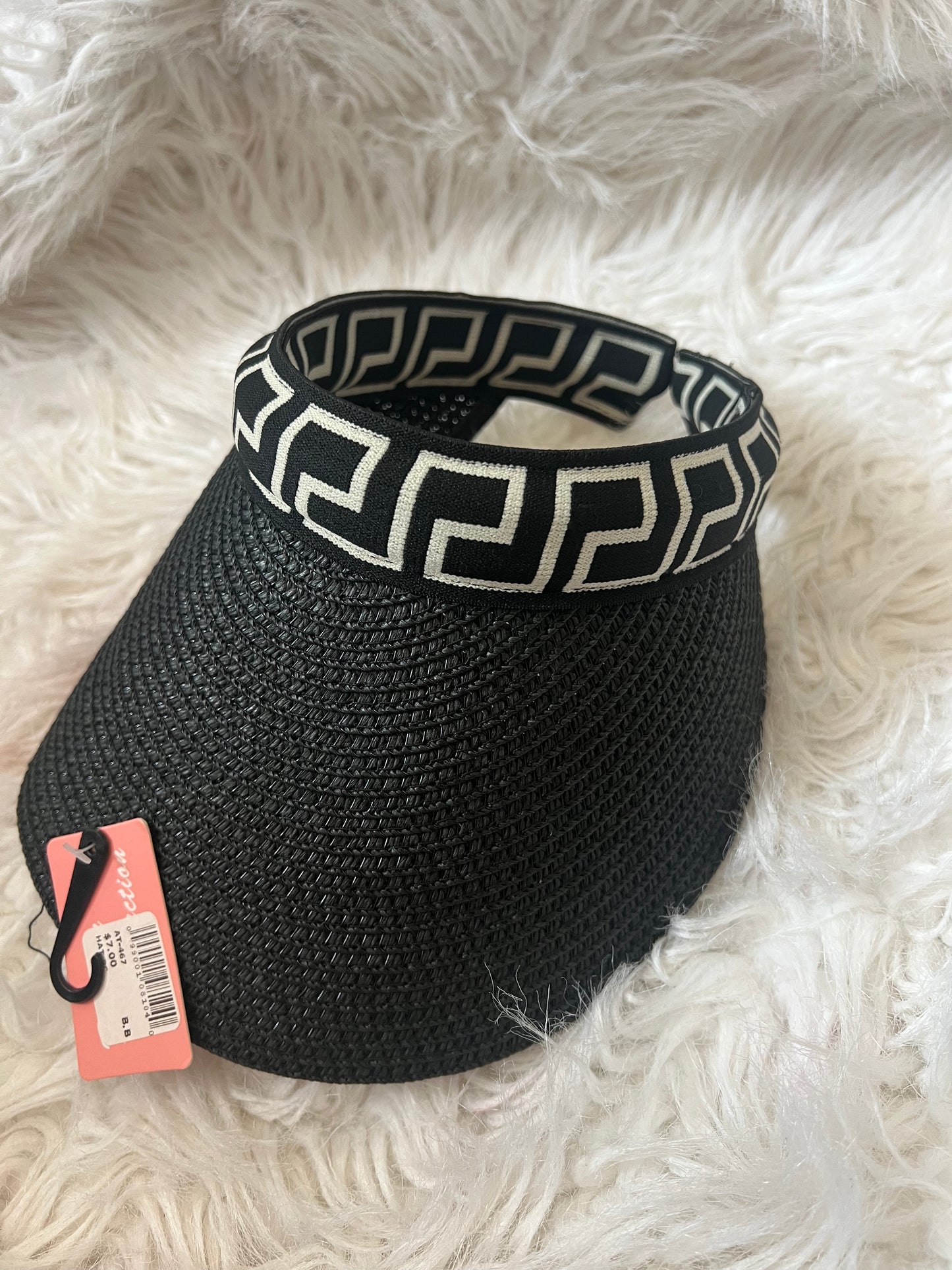 A visor hat