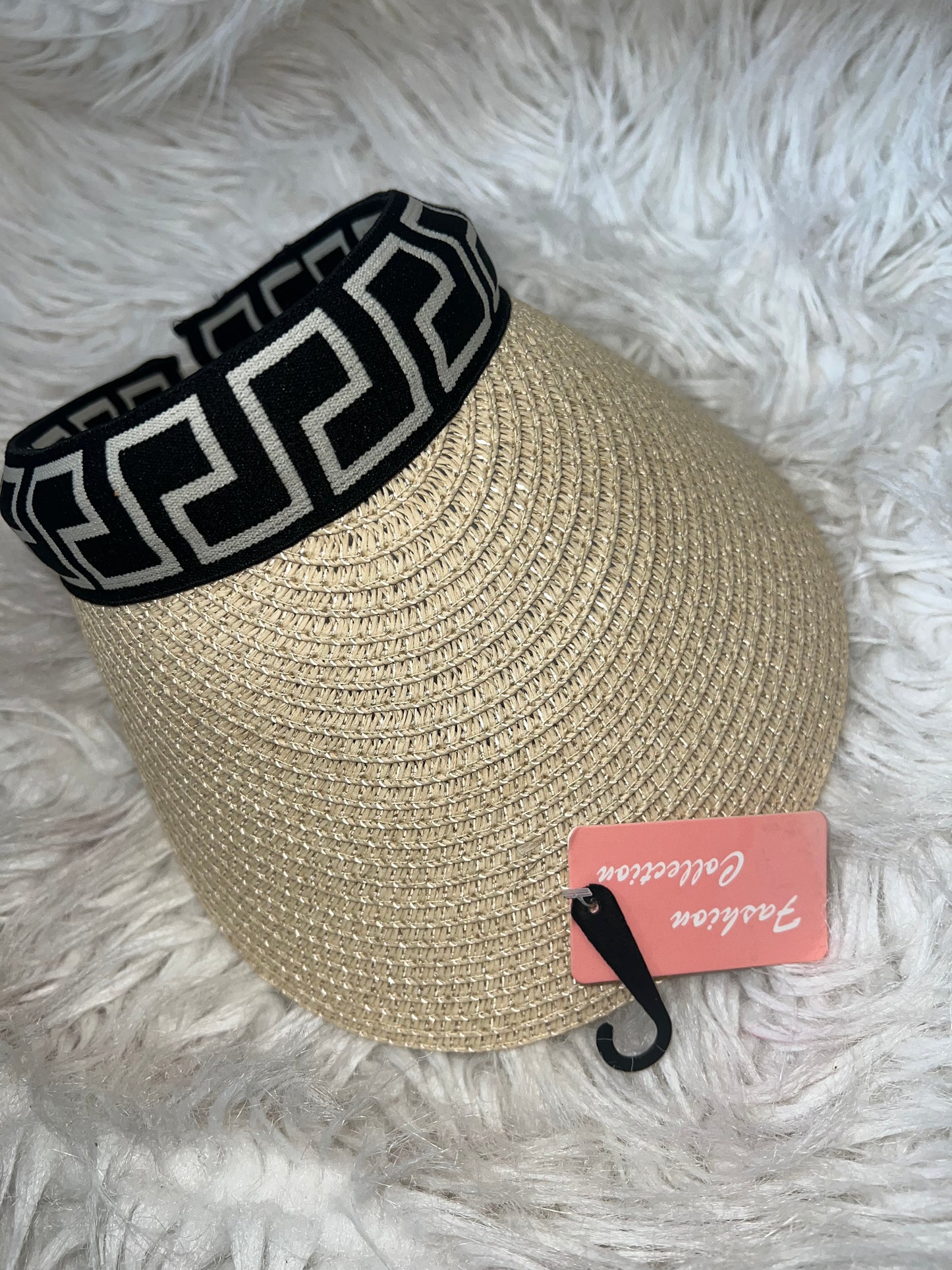 A visor hat