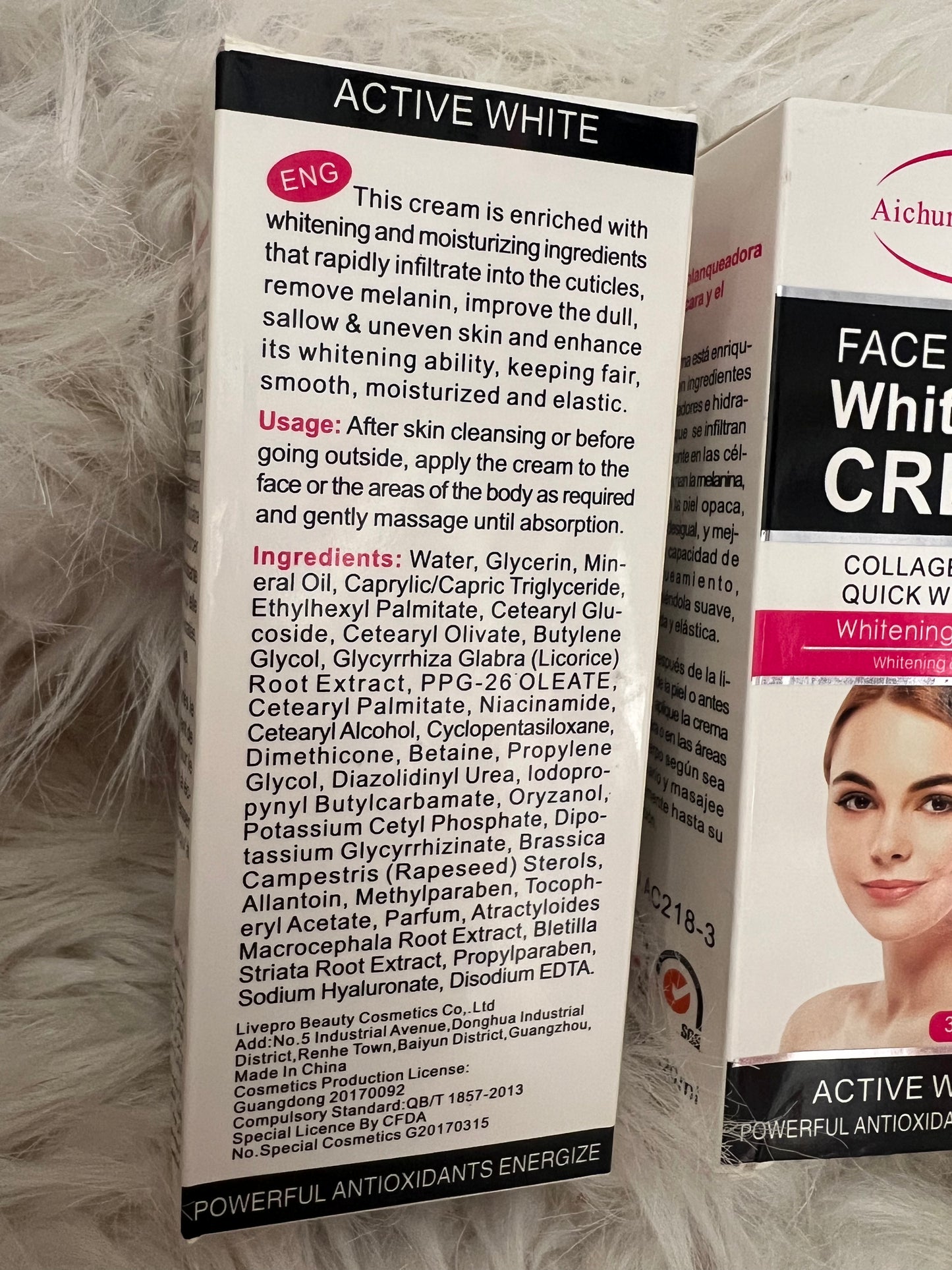 Whitening Cream aichun beauty