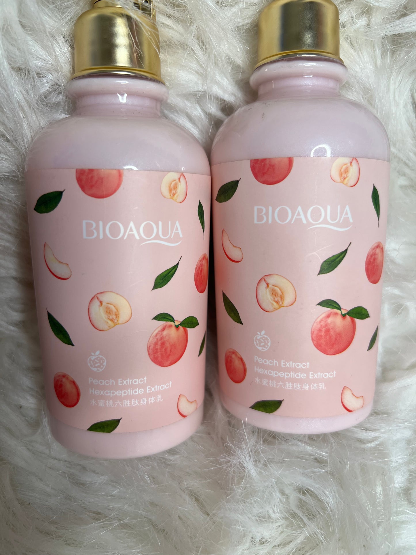 Bioaoua peach lotion