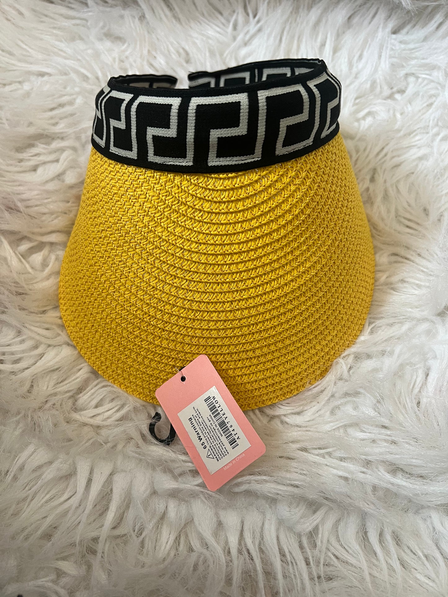 A visor hat